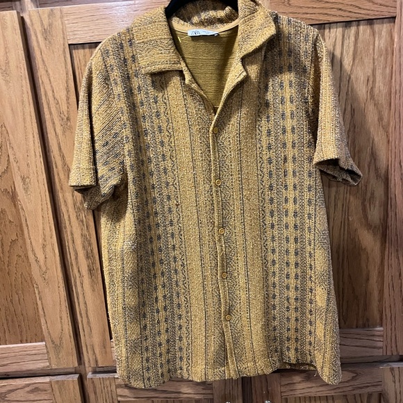 Zara Other - Men's Textured Brown Shirt